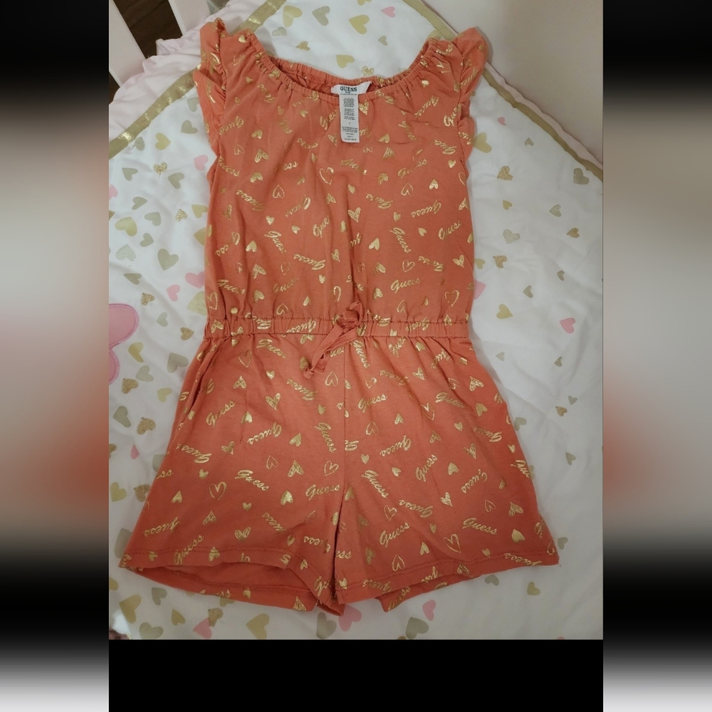 GUESS Logo Girl's Romper Size 7